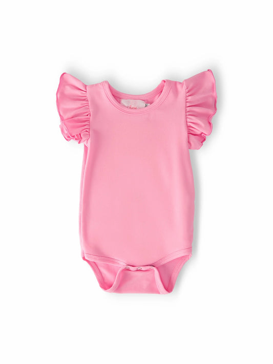 Bubblegum Pink Flutter Bodysuit