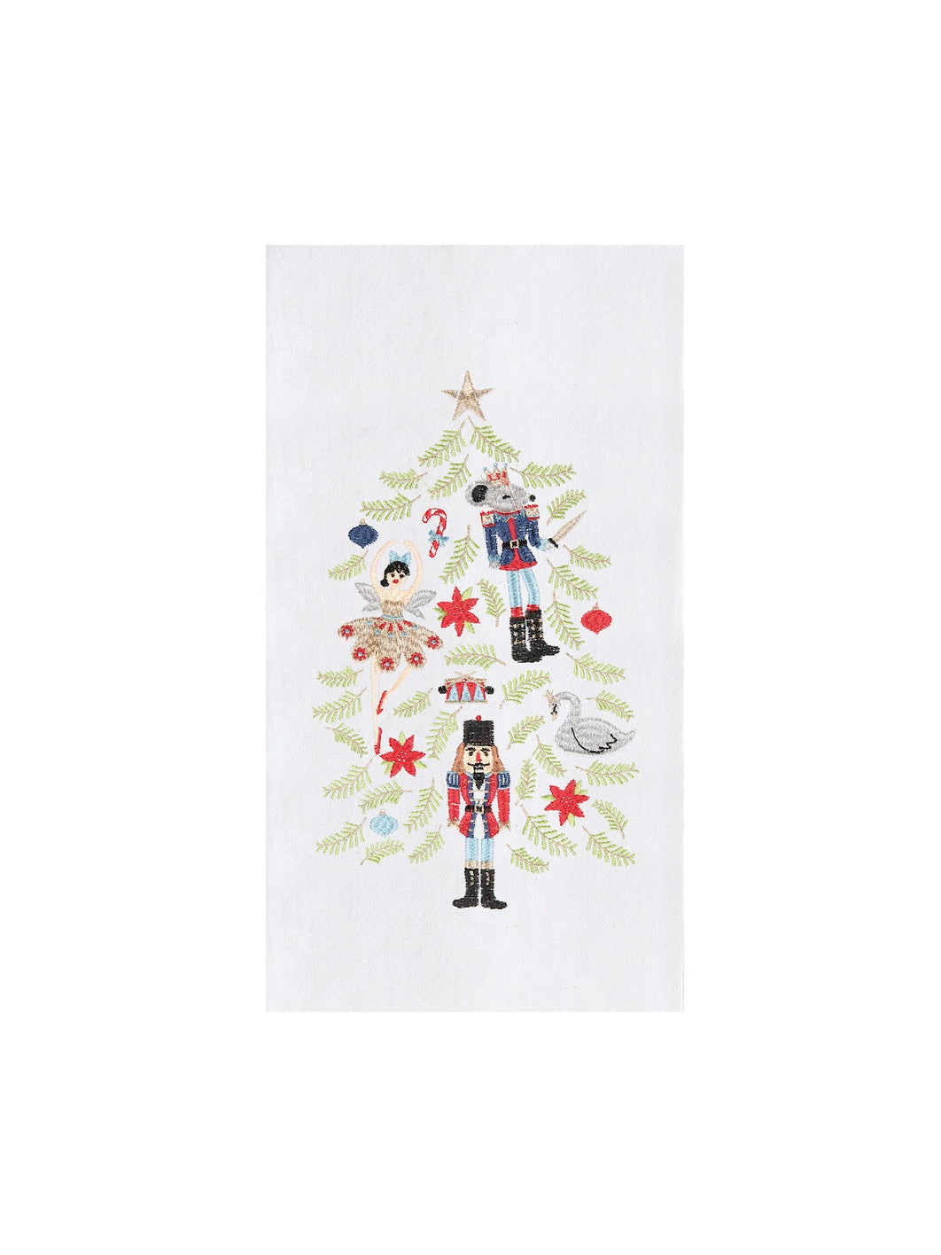 Nutcrackers Christmas Tree Towel
