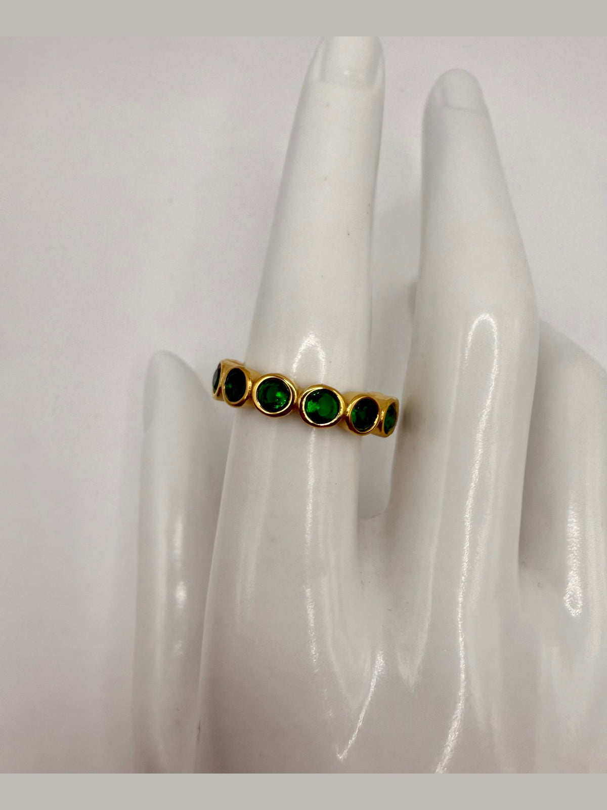 Emerald Bubble Ring