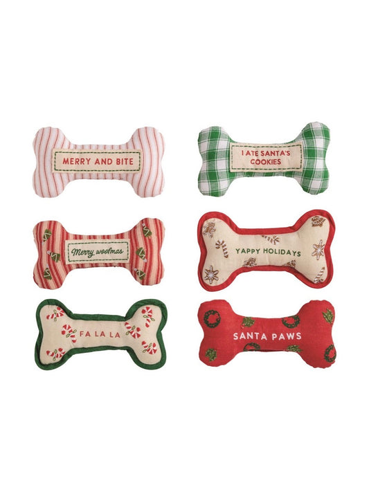 Embroidery Dog Bone Toys