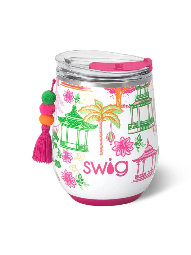 Pagoda Paradise Stemless Wine Cup 12oz