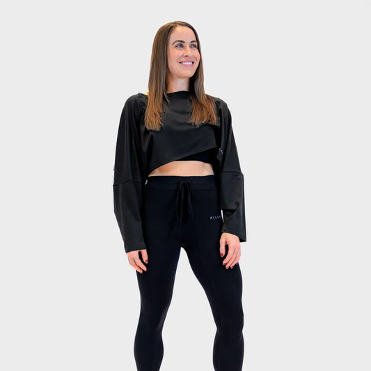 Jenni Longsleeve Crop - Black