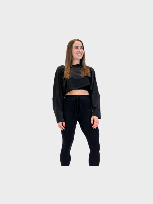 Jenni Longsleeve Crop - Black