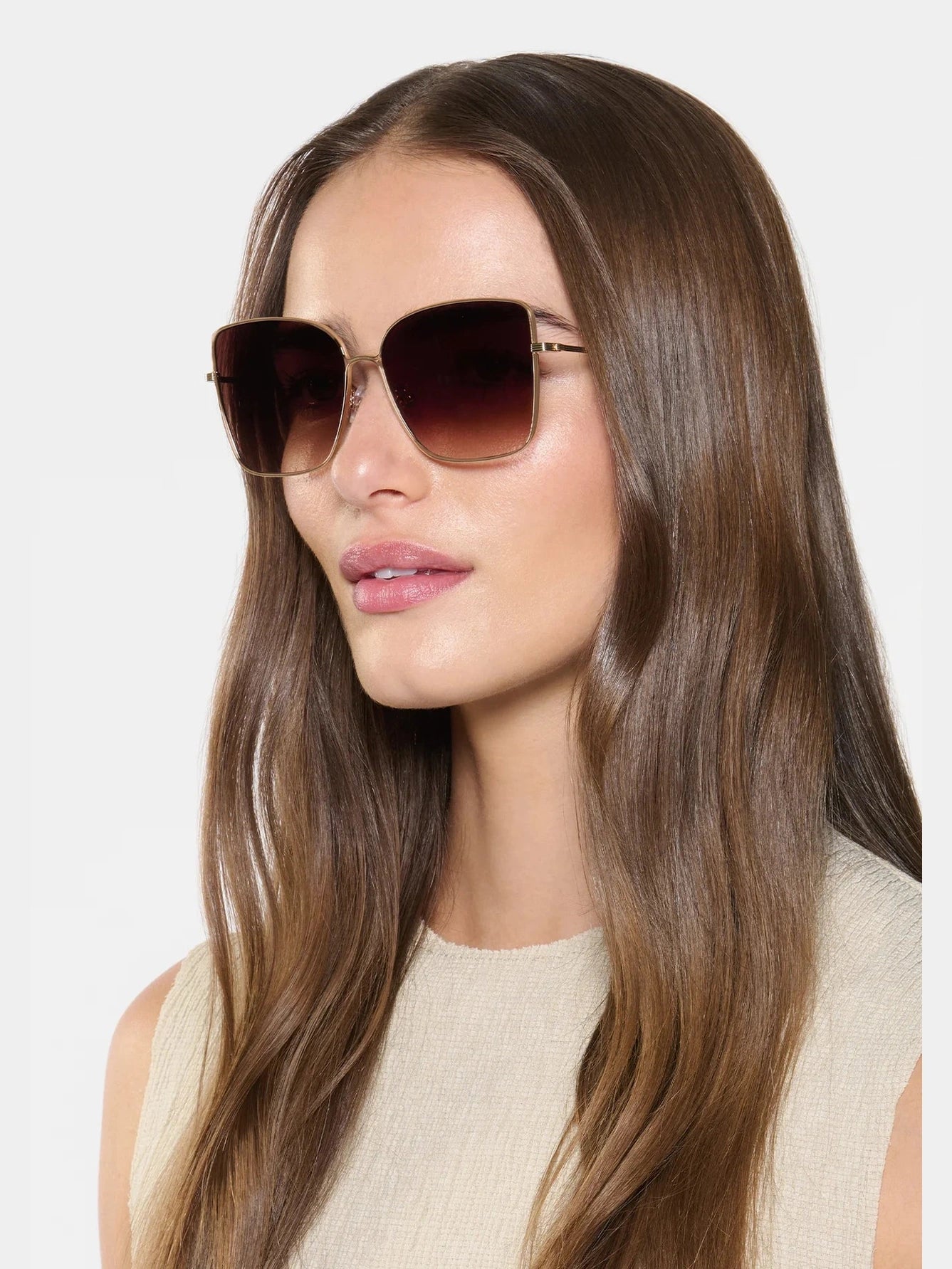 Dolly - 12K Matte Oyster Sunglasses