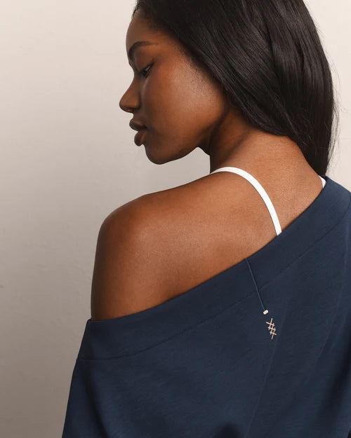 Dreamglow Bateau Top - Navy Blue