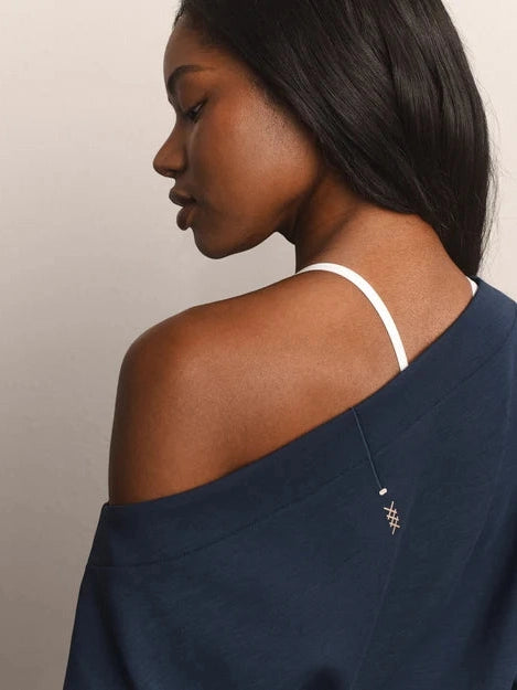 Dreamglow Bateau Top - Navy Blue