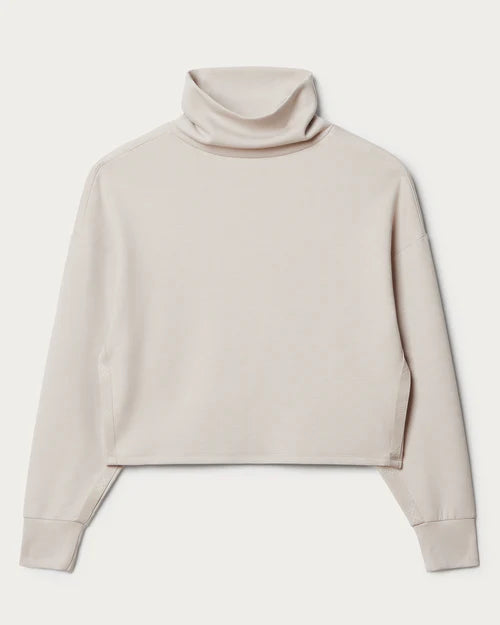 Dream Glow Mock Neck- Sand