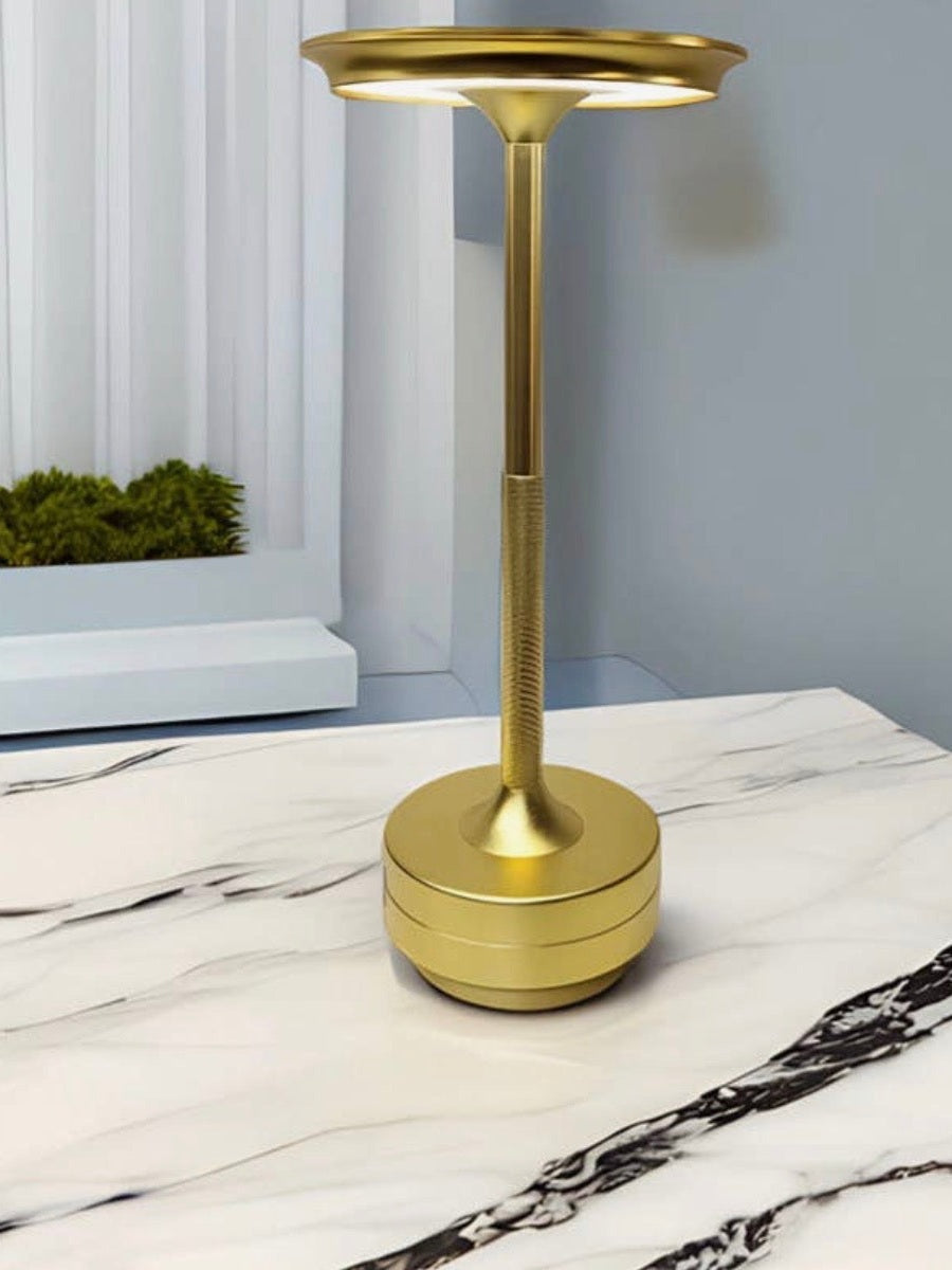 Gold Tabletop Lamp