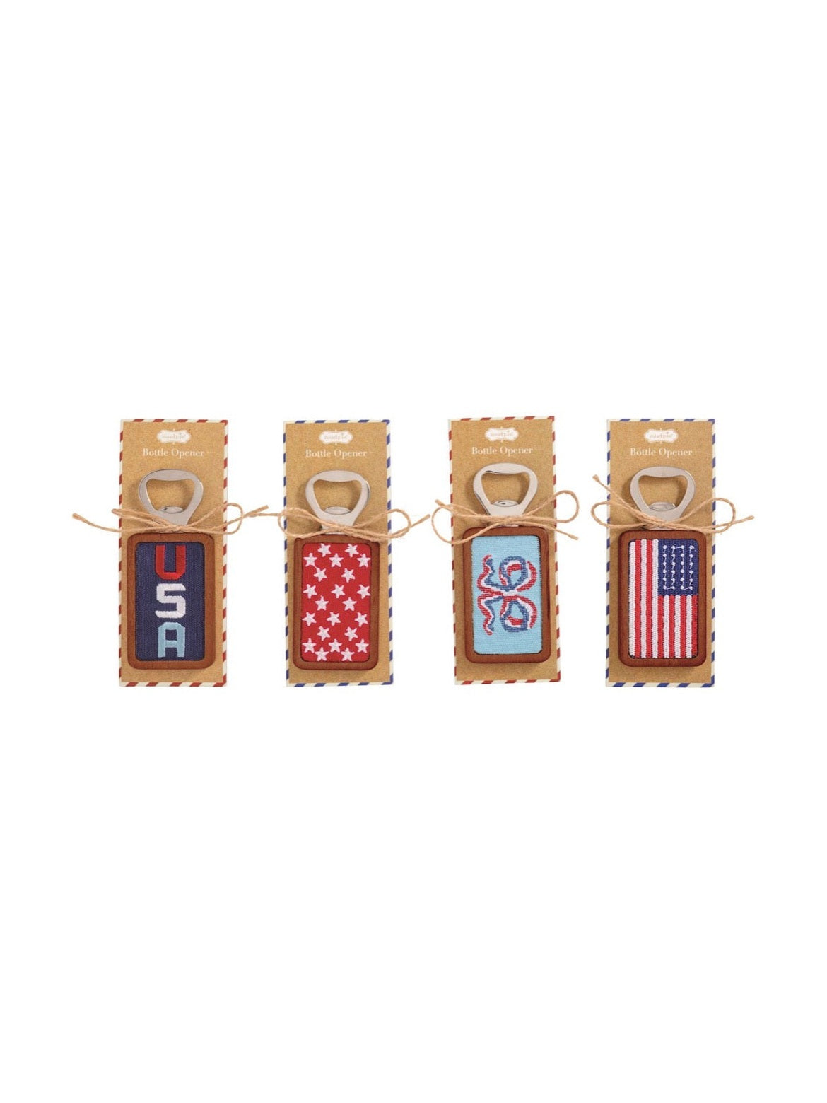 Mud Pie Patriotic Bottle Openers