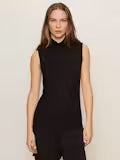 Essential Sleeveless Mockneck - Black