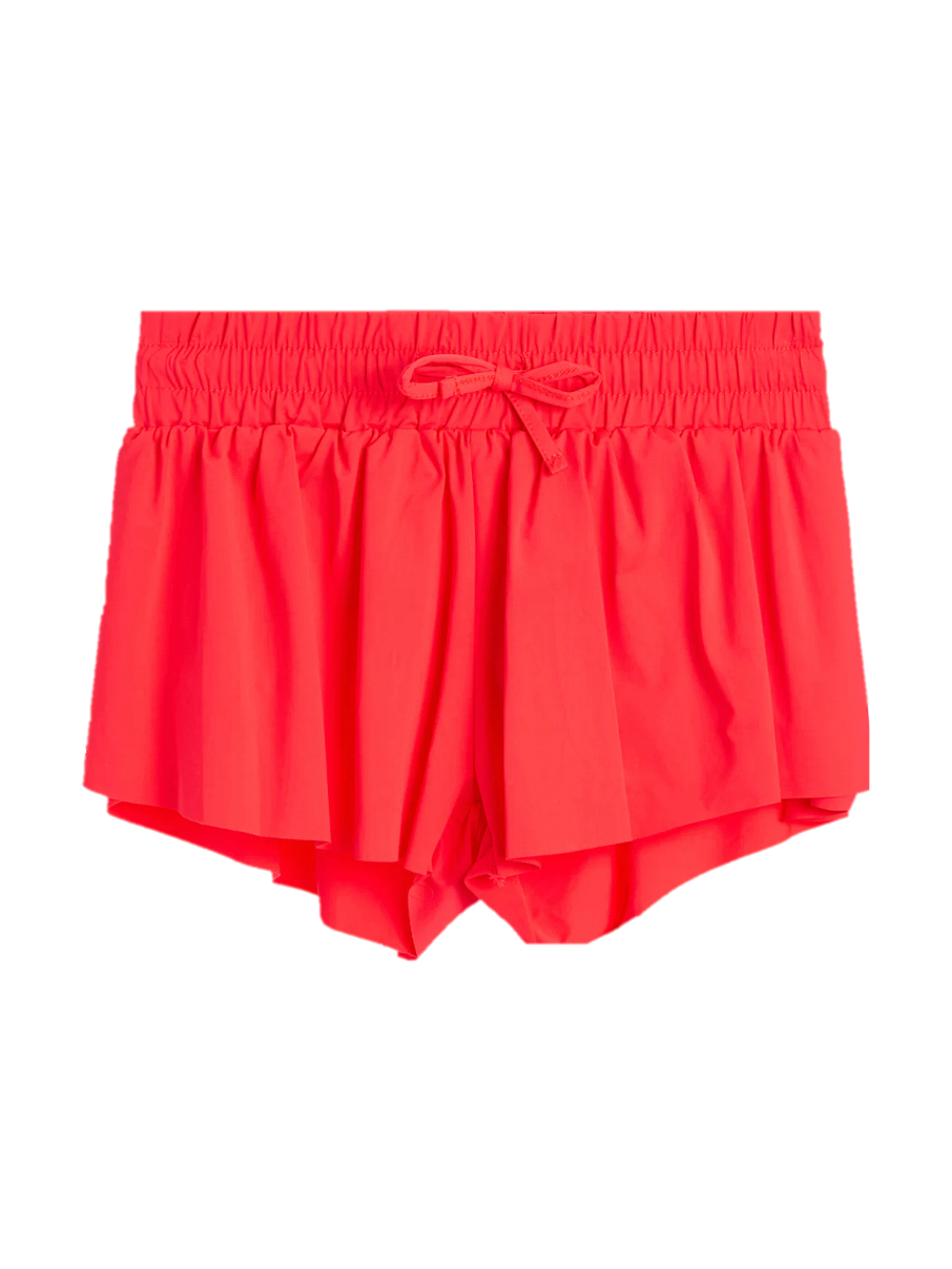 Fly Away Shorts - Neon Nectarine