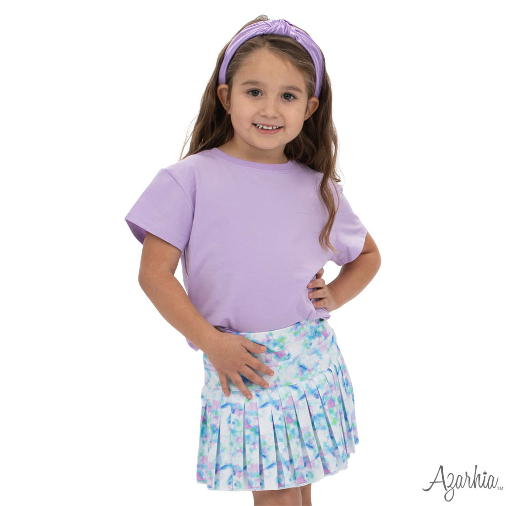 Bright Clouds Mini Pleat Skort