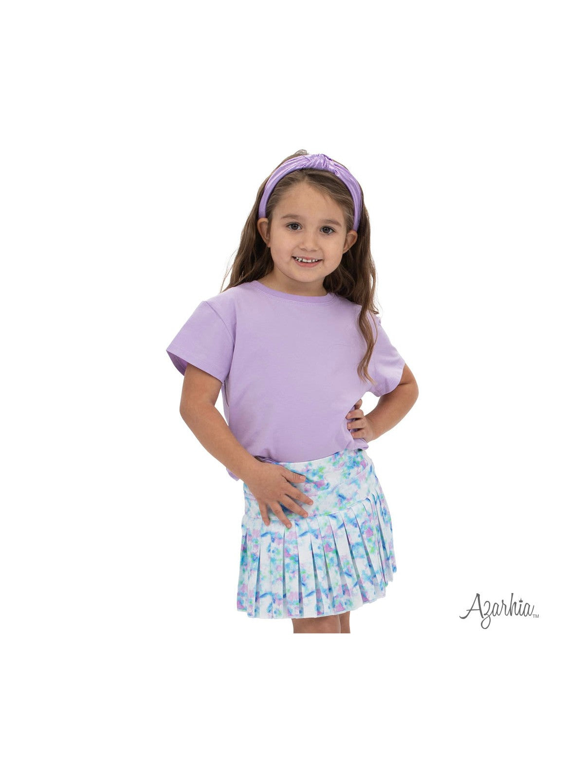 Bright Clouds Mini Pleat Skort