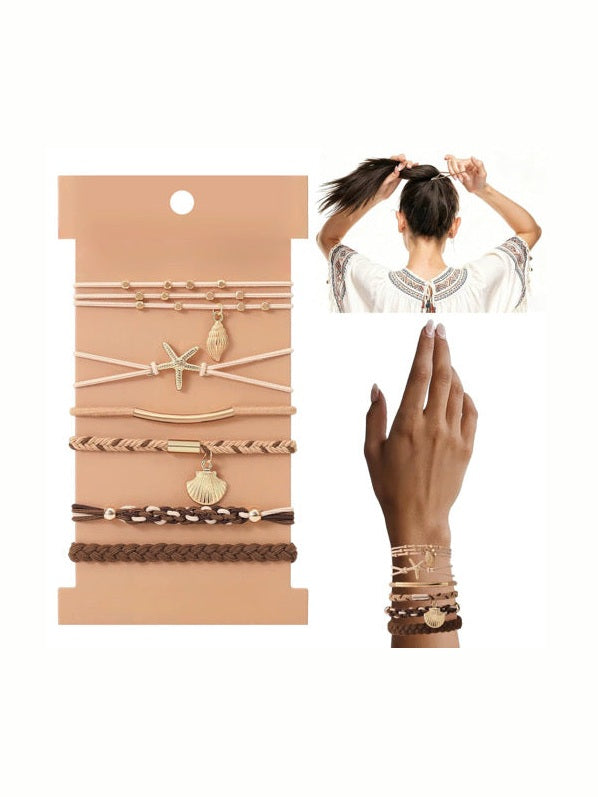 Hair Tie/Bracelet Sets of 6