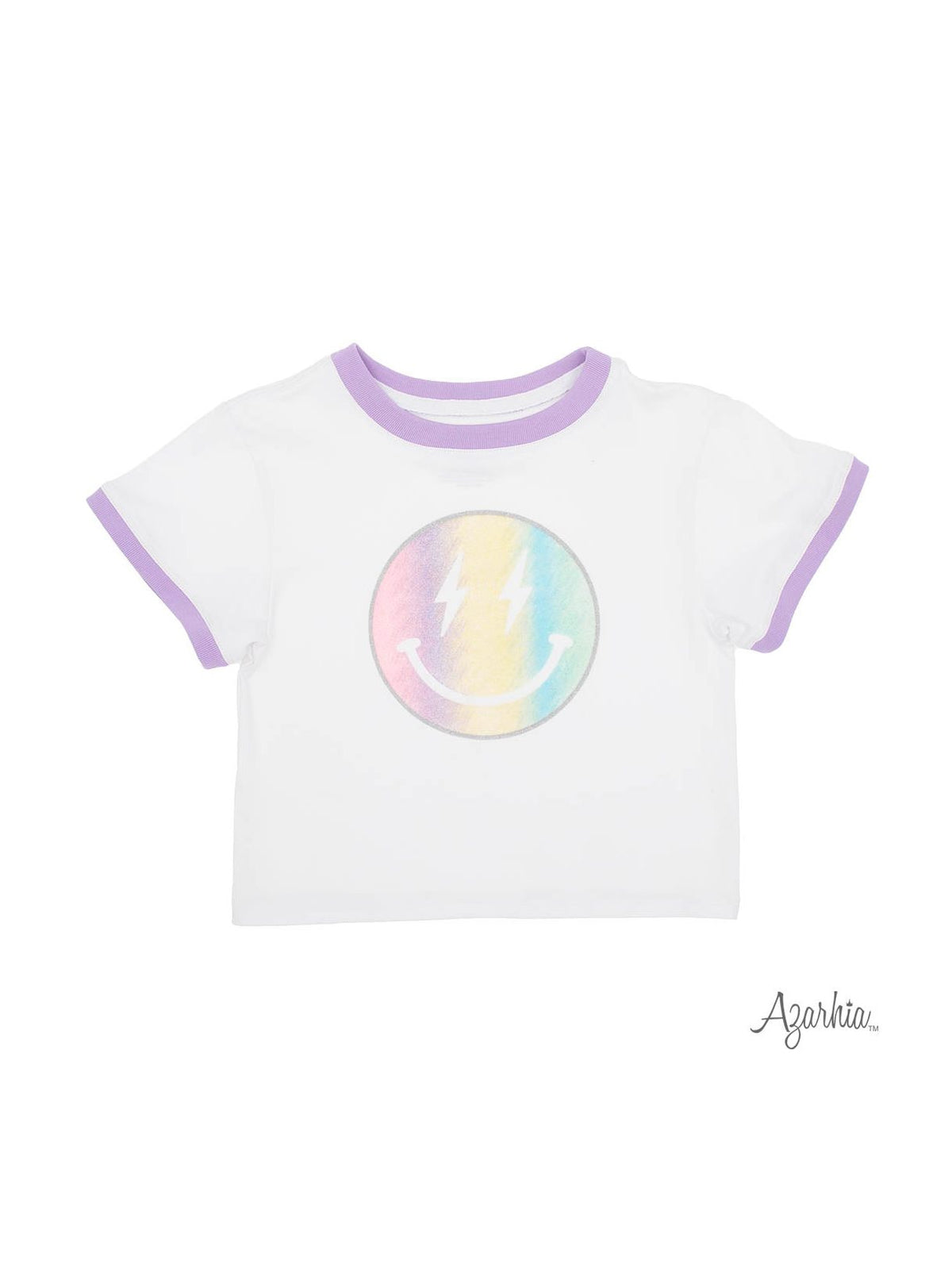 Glitter Pastel Smiley Ringer