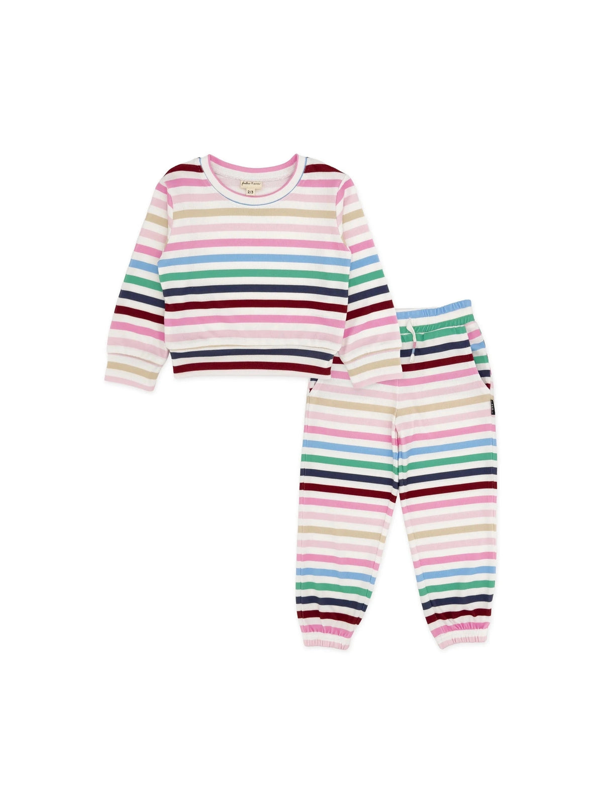 Oh so cozy stripe set