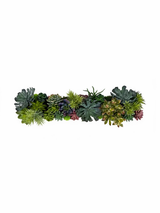 Long Concrete Succulent Arrangement