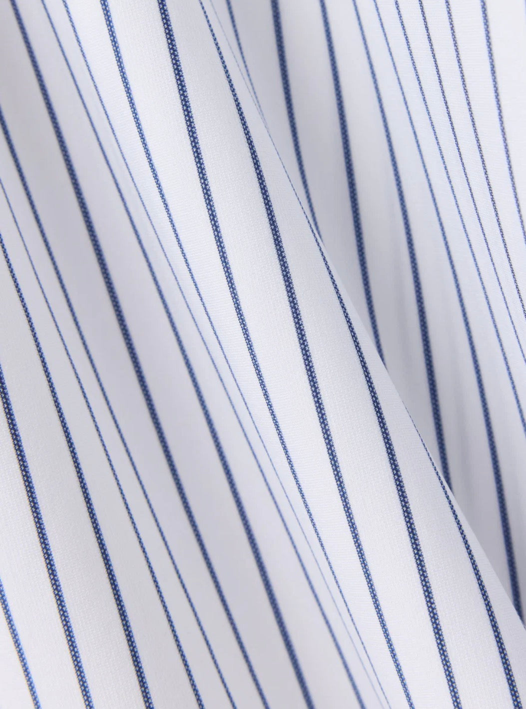 Commuter Short Sleeve Short - White/Navy Pinstripe
