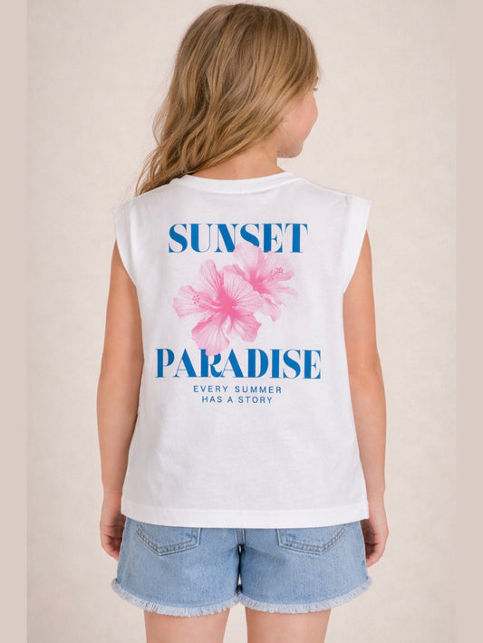 Sunset Paradise Graphic Tank