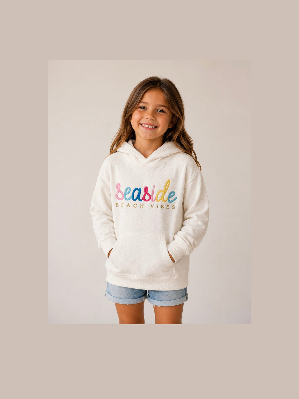 Seaside Beach Vibes Terry Hoodie