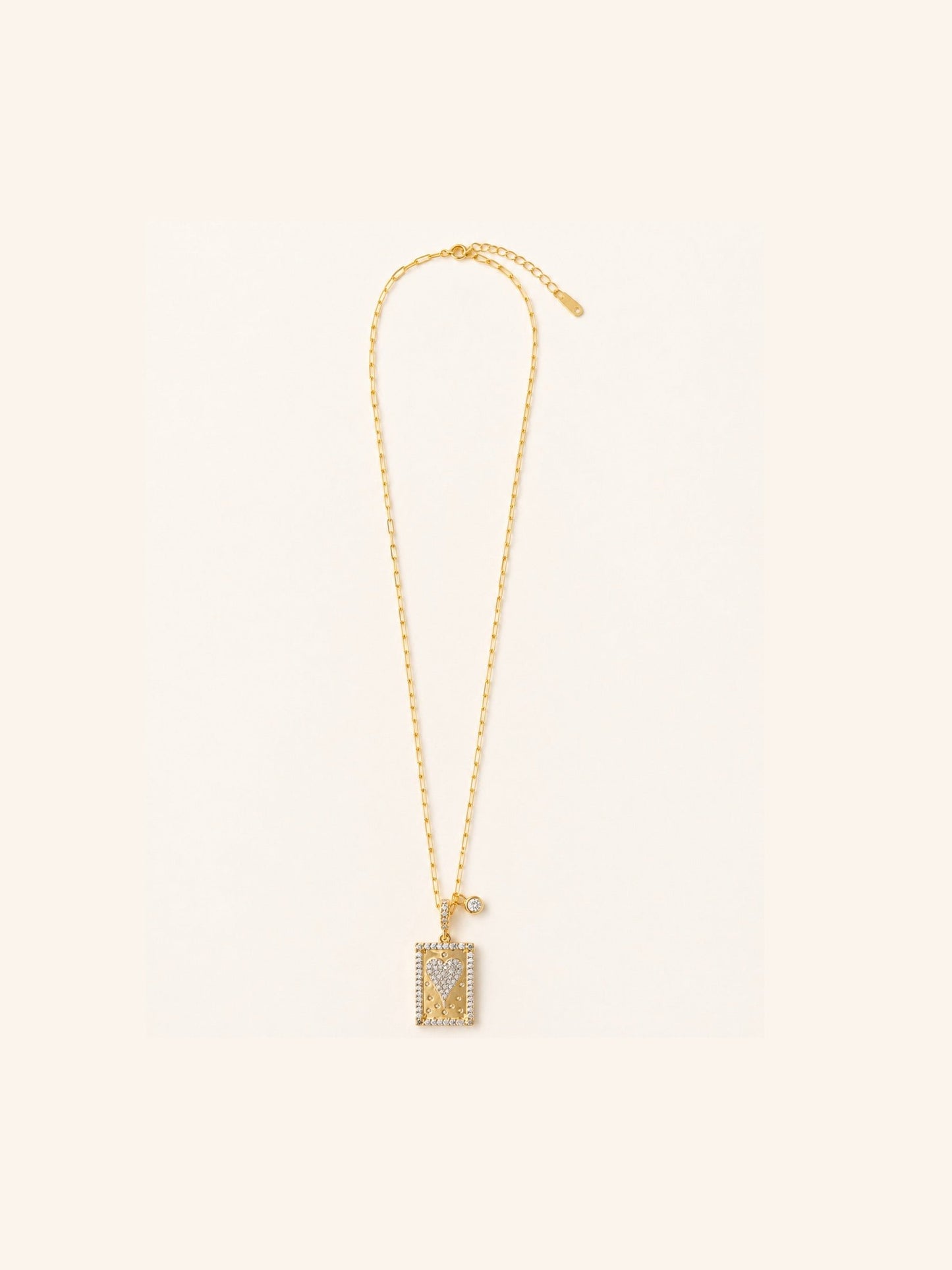 Small Heart Pave Necklace