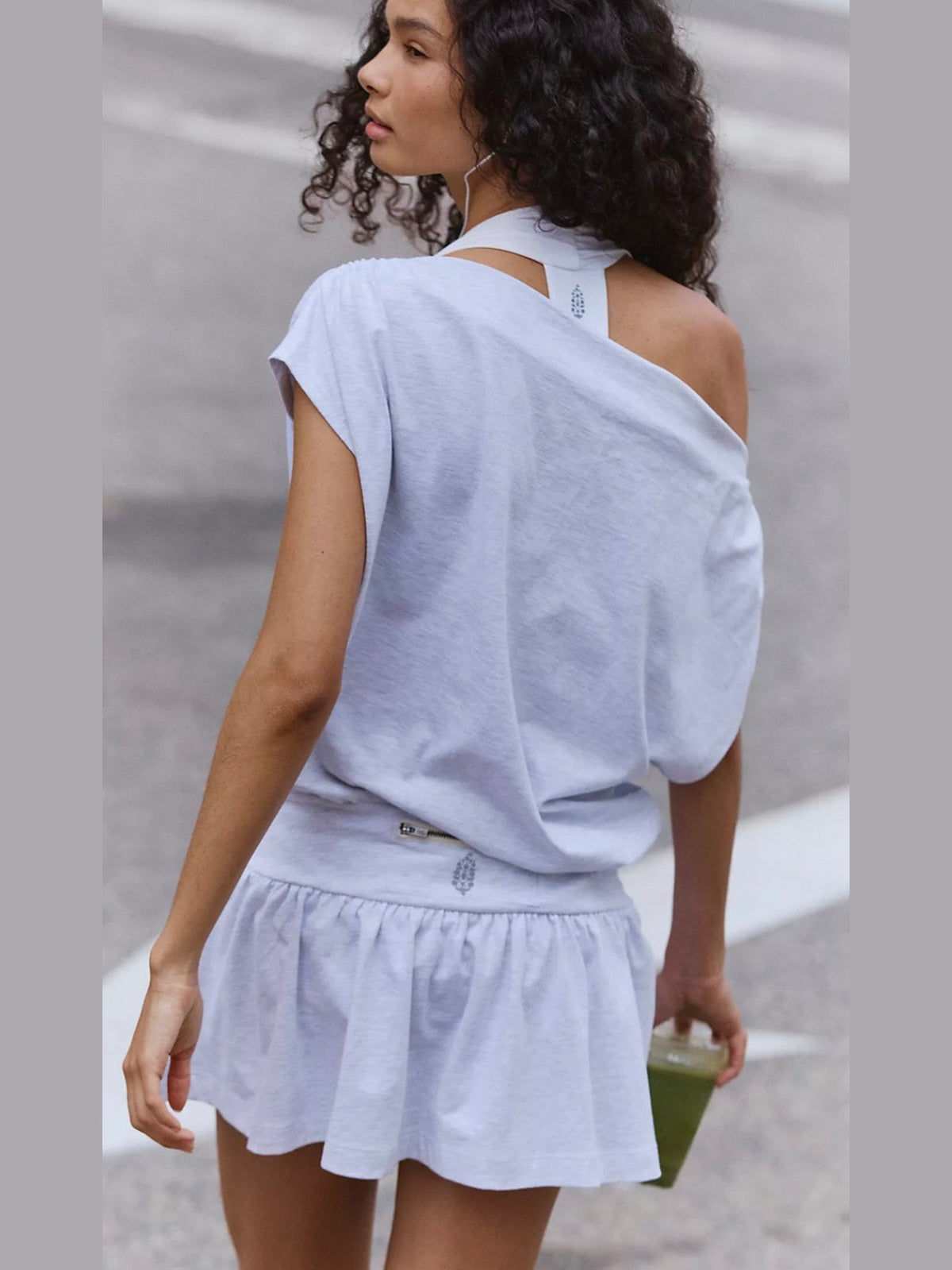 Hot Shot City Dress - Heather Grey