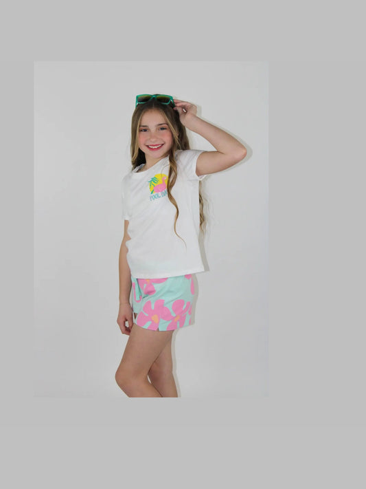 Pool babe graphic tee