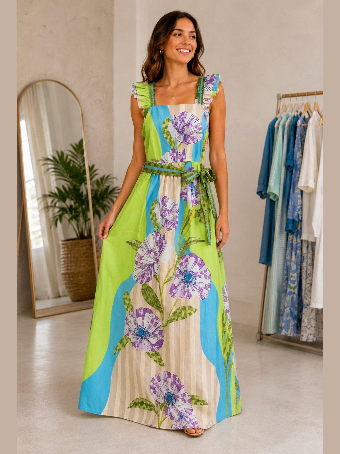 Elsie Dress - Lavender Bloom