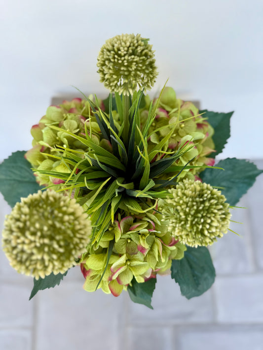 Hydrangea and Allium Arrangement