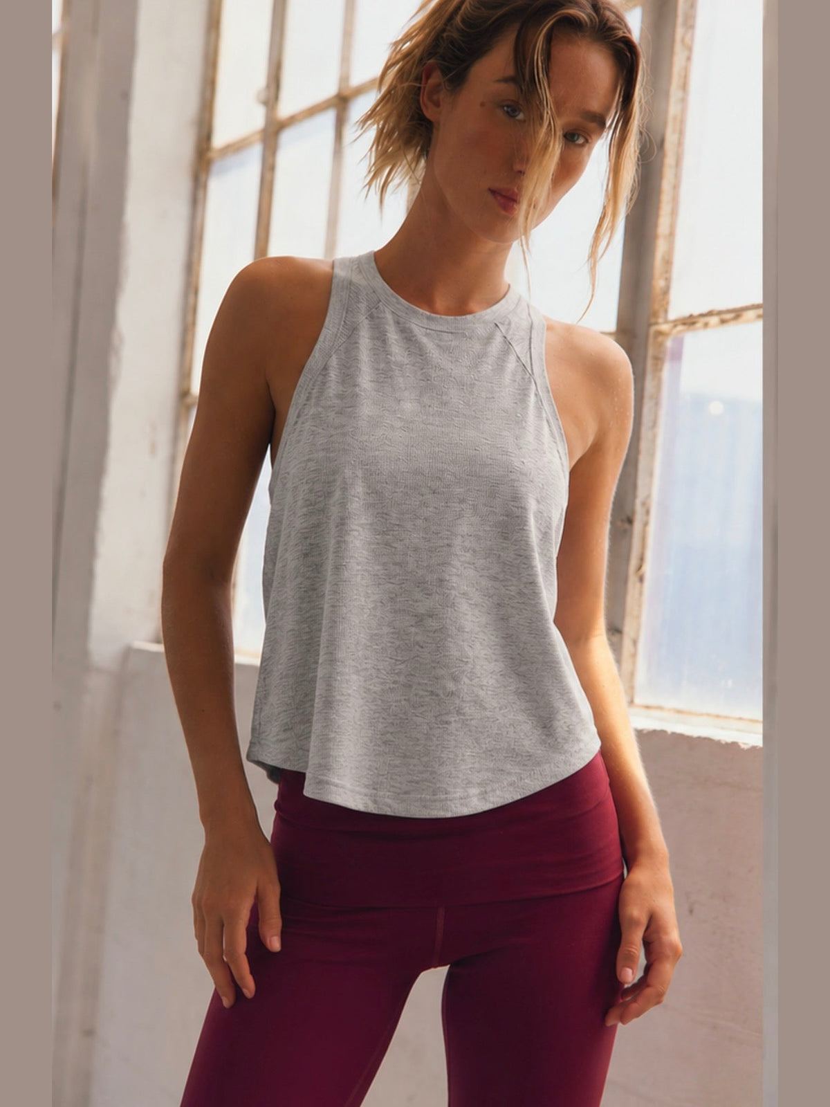 Love My Twist Muscle- White Heather Grey
