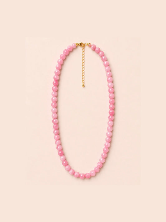 Bubblegum Gemstone Necklace
