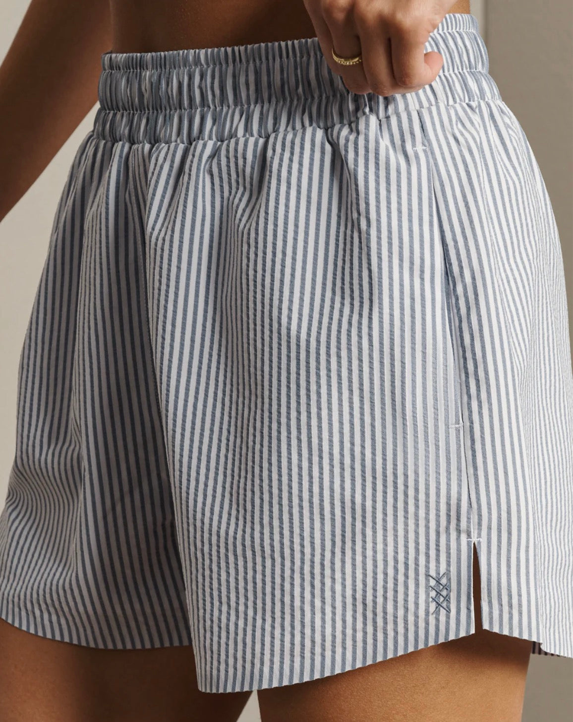 SaltAir Shorts - Washed Navy Stripe