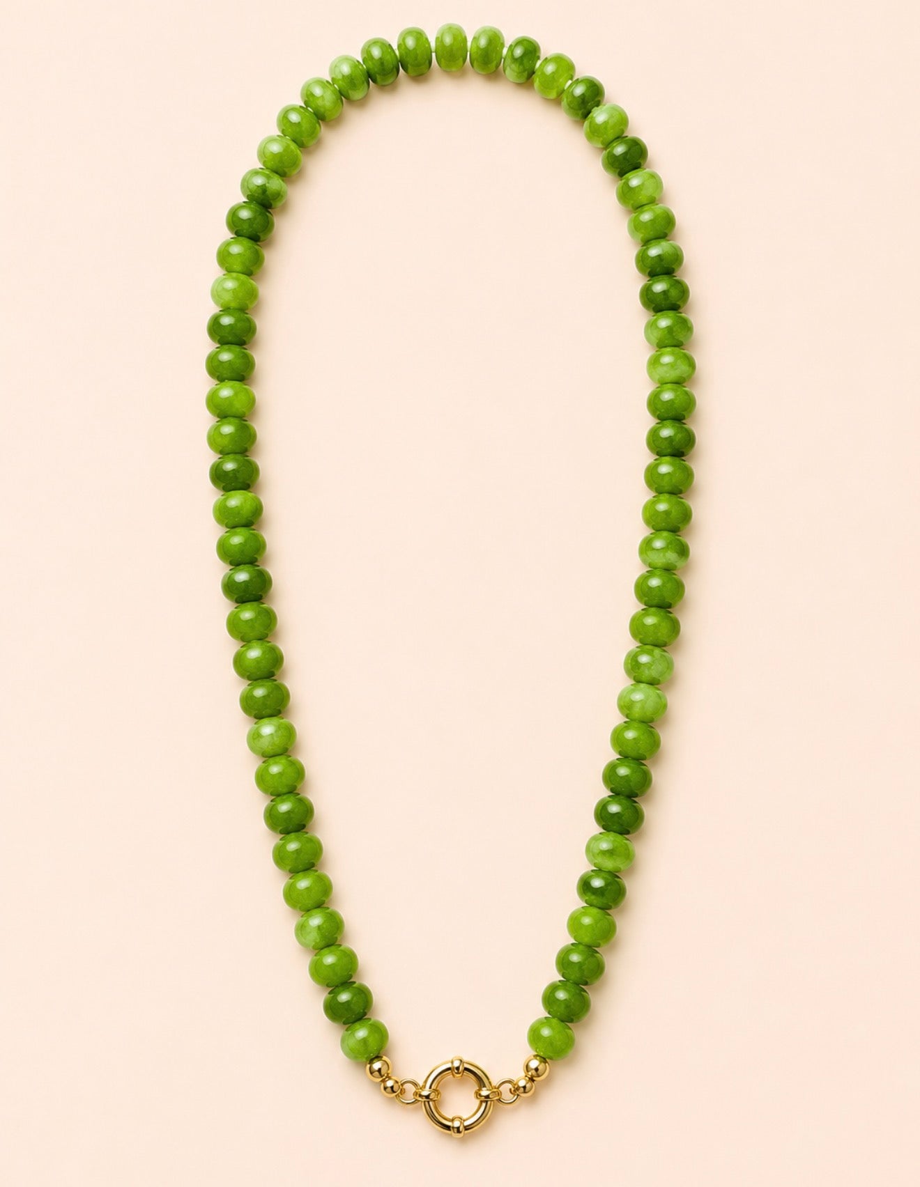 Sailor Clasp Glass Beaded Necklace