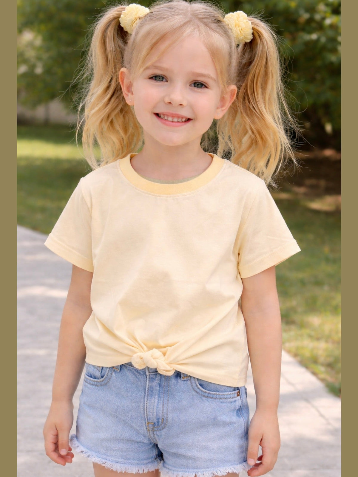 Front Knot Top Afterglow
