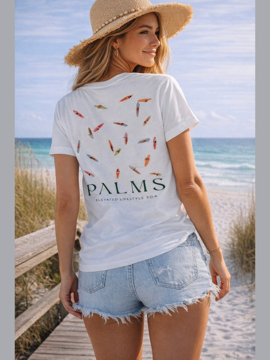 Palms Surfboard T-Shirt