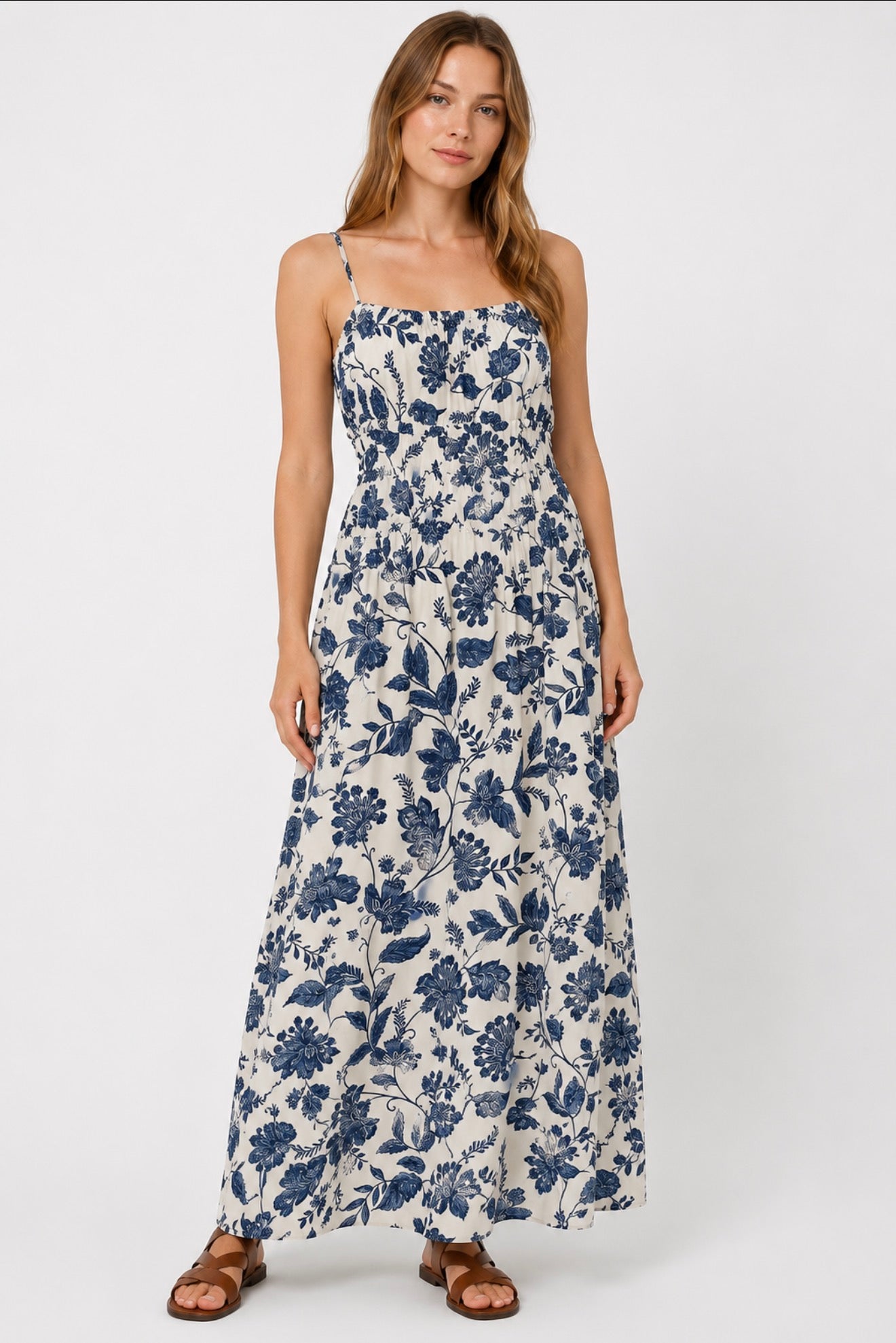 Tanella Dress - Blue Floral