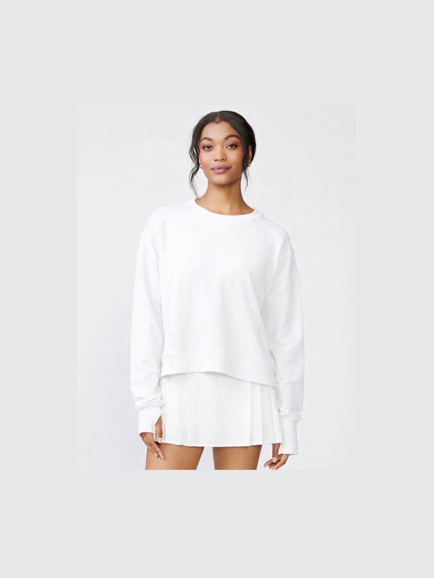 Elevate Knit Pullover - White