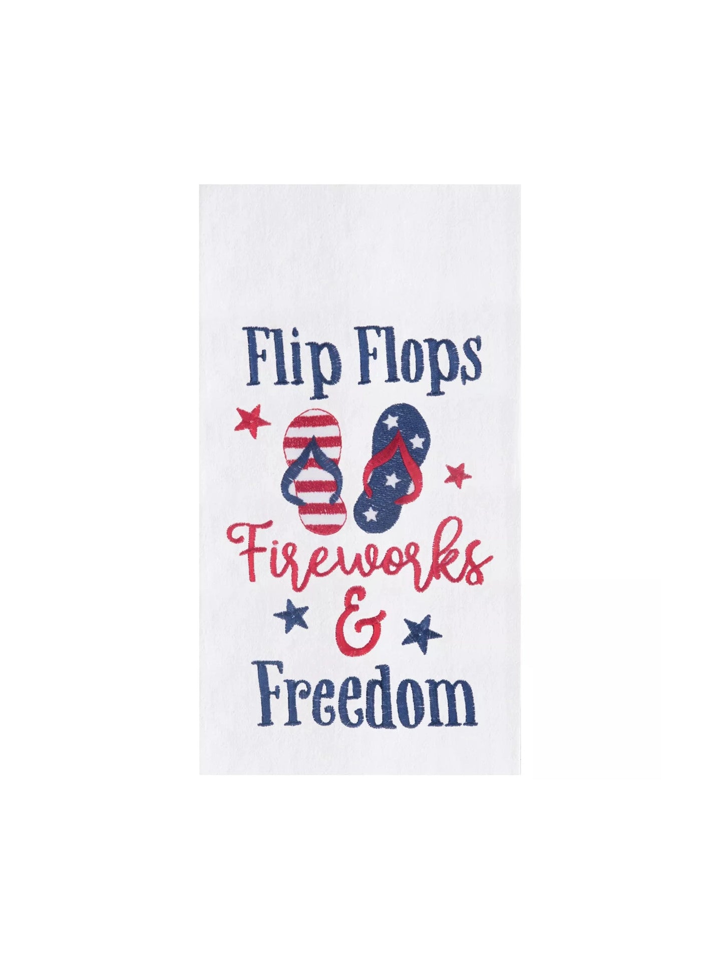 Flip Flops, Fireworks, and Freedom Kitchen Towel