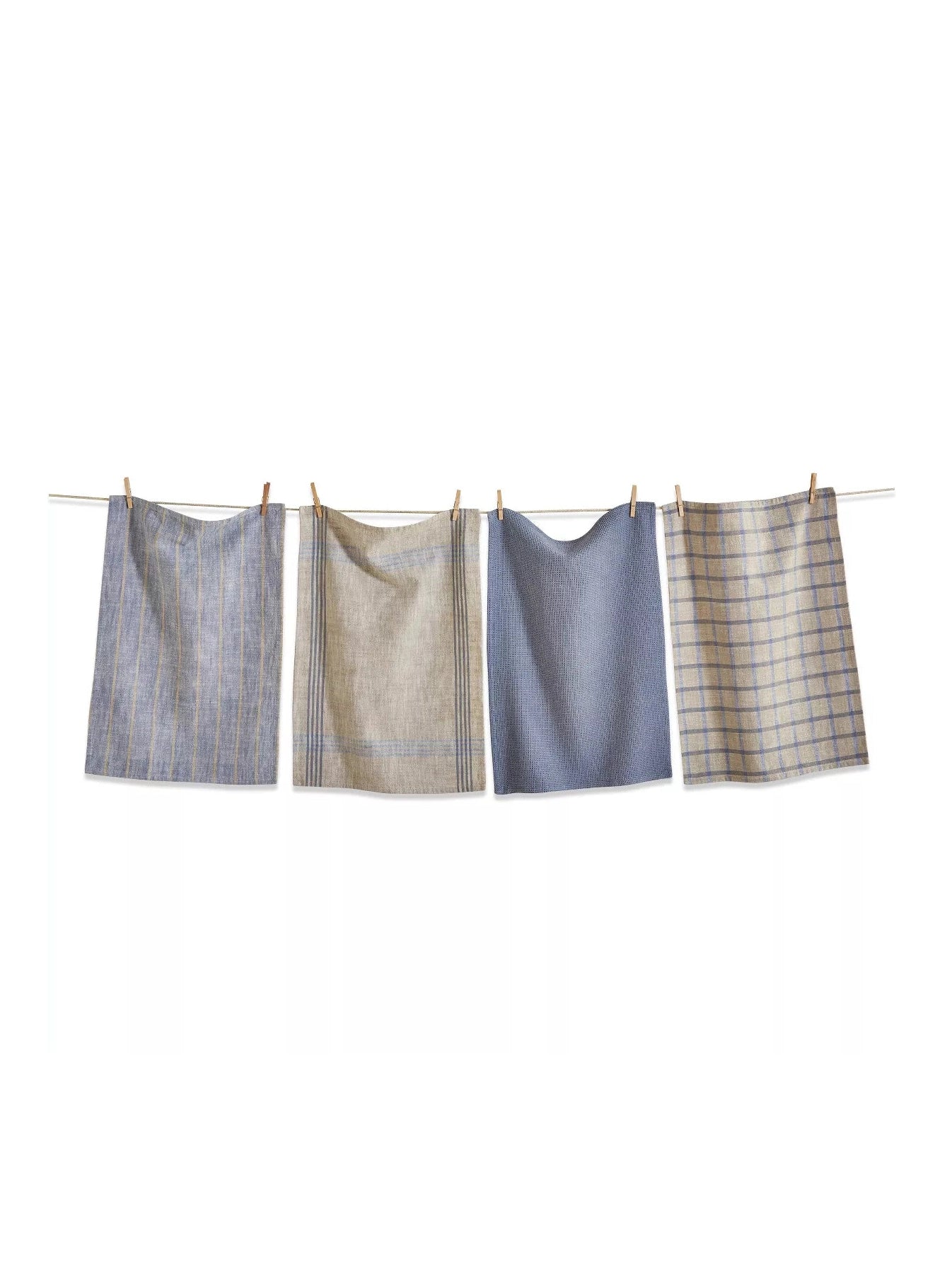 Canyon Woven Dishtowels Set of 4 Blue Denim