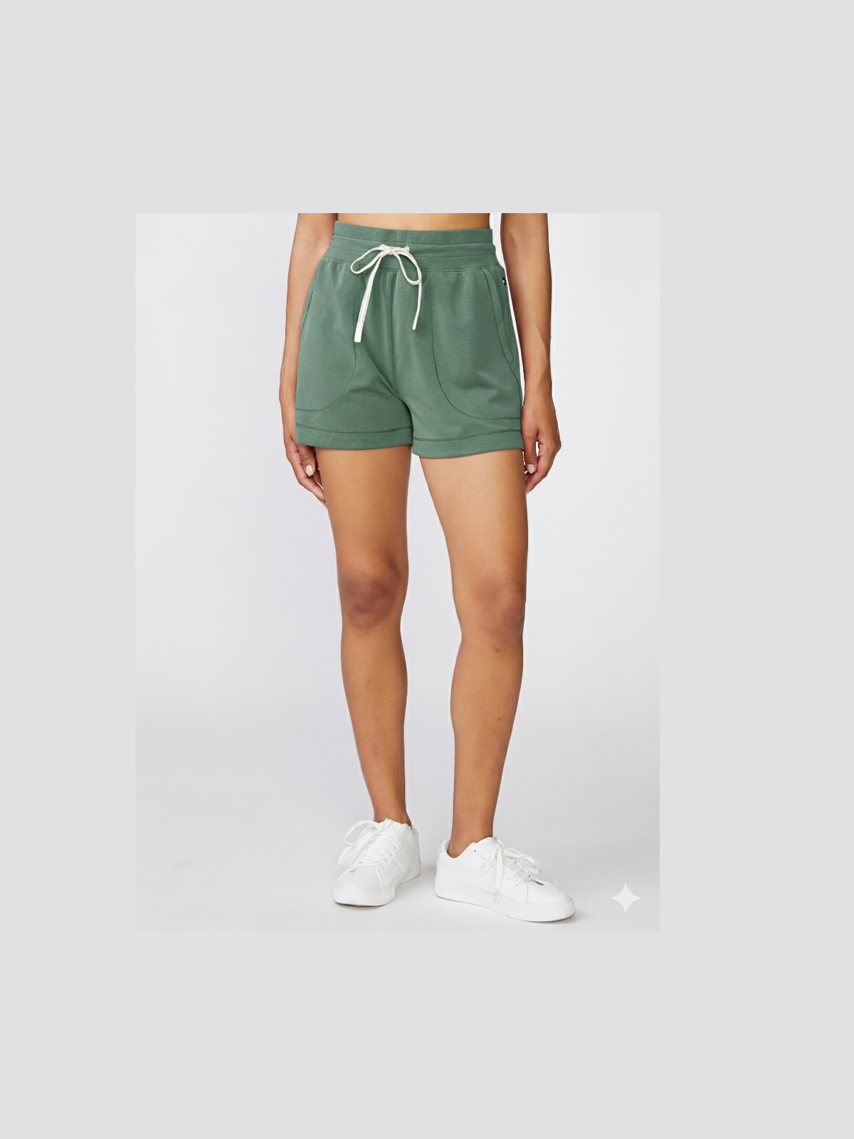 Stitch Pocket Lounge Shorts - Eucalyptus