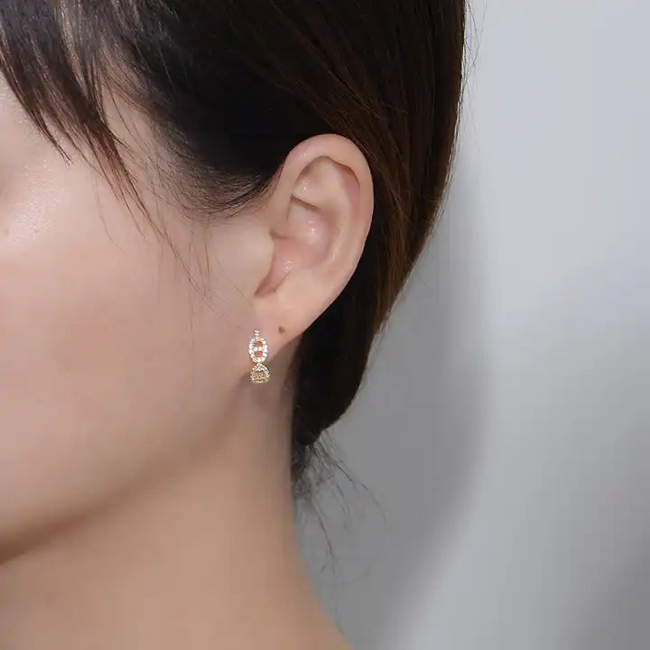 Mariner Link Huggie Earrings