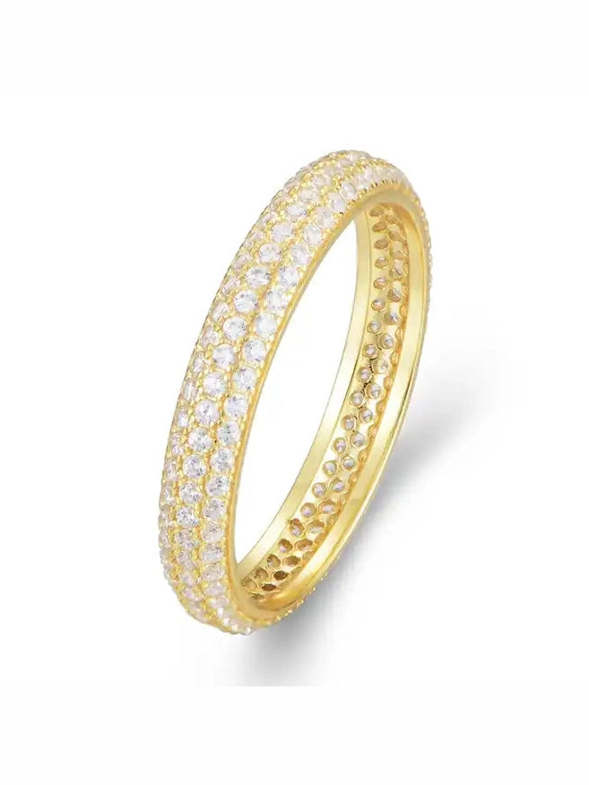 Pave CZ Eternity Ring