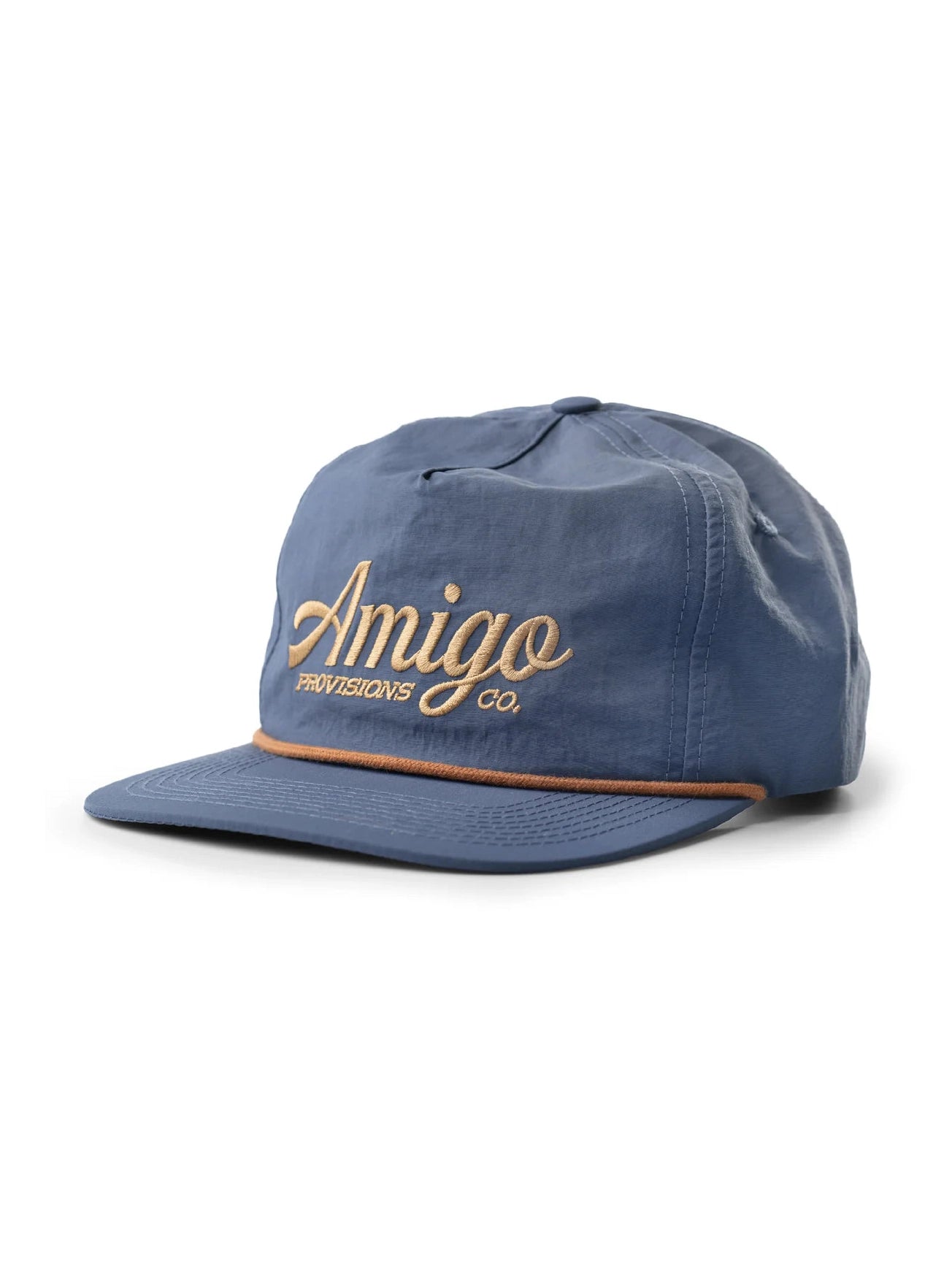 Amigo Embr Logo 5 Panel Cap - High-Quality Snapback