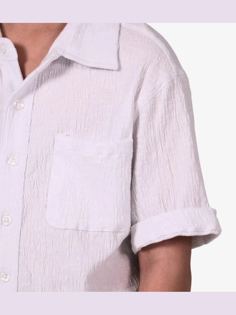 White Beach Shirt