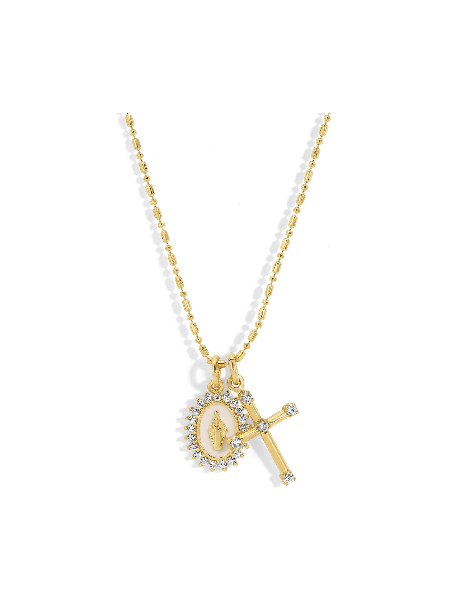 Virgin Maria Charm Necklace
