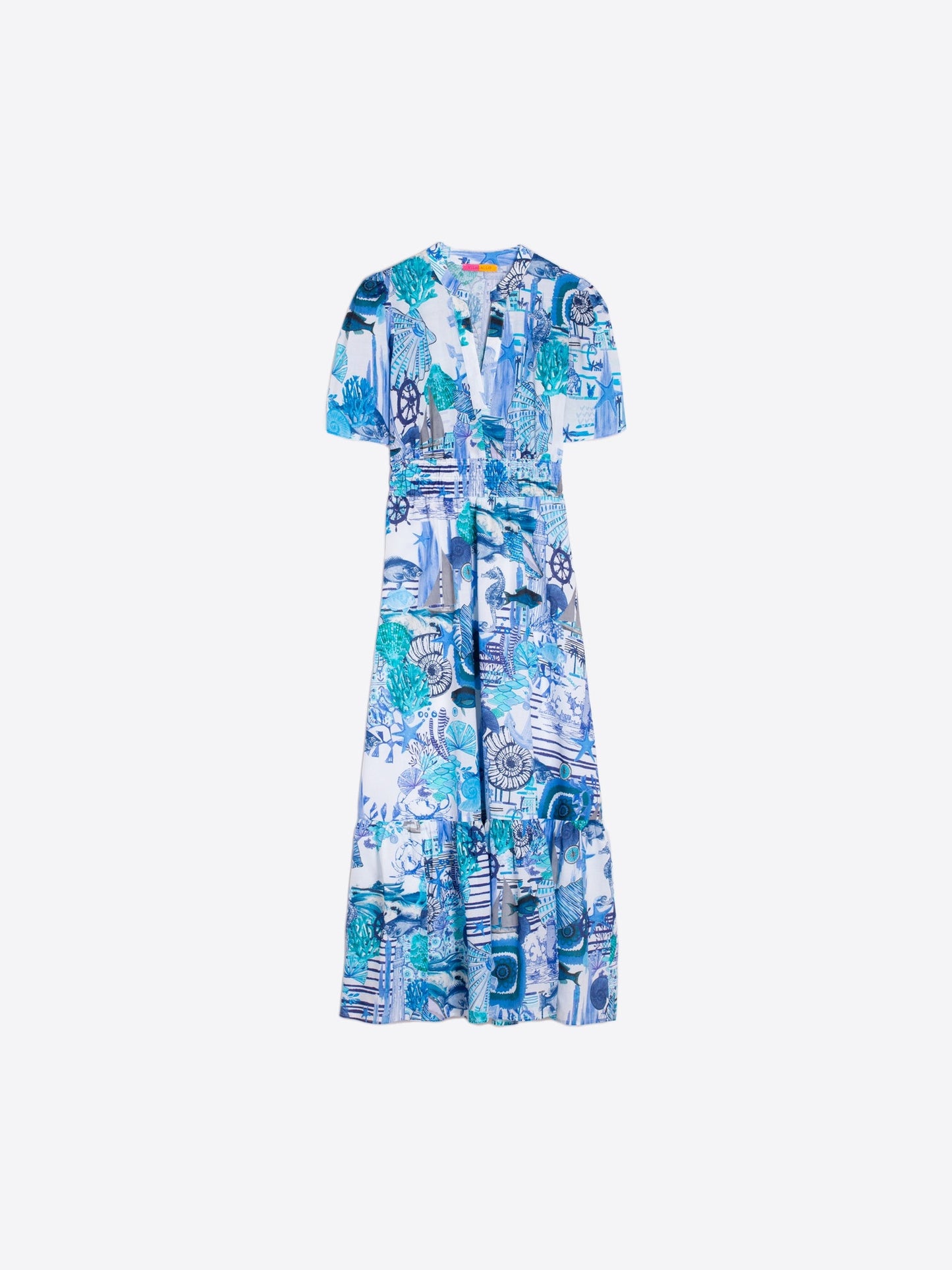 Leila Blue Shells Dress