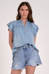 Sleeveless Cap Sleeve Top