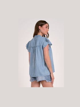 Sleeveless Cap Sleeve Top