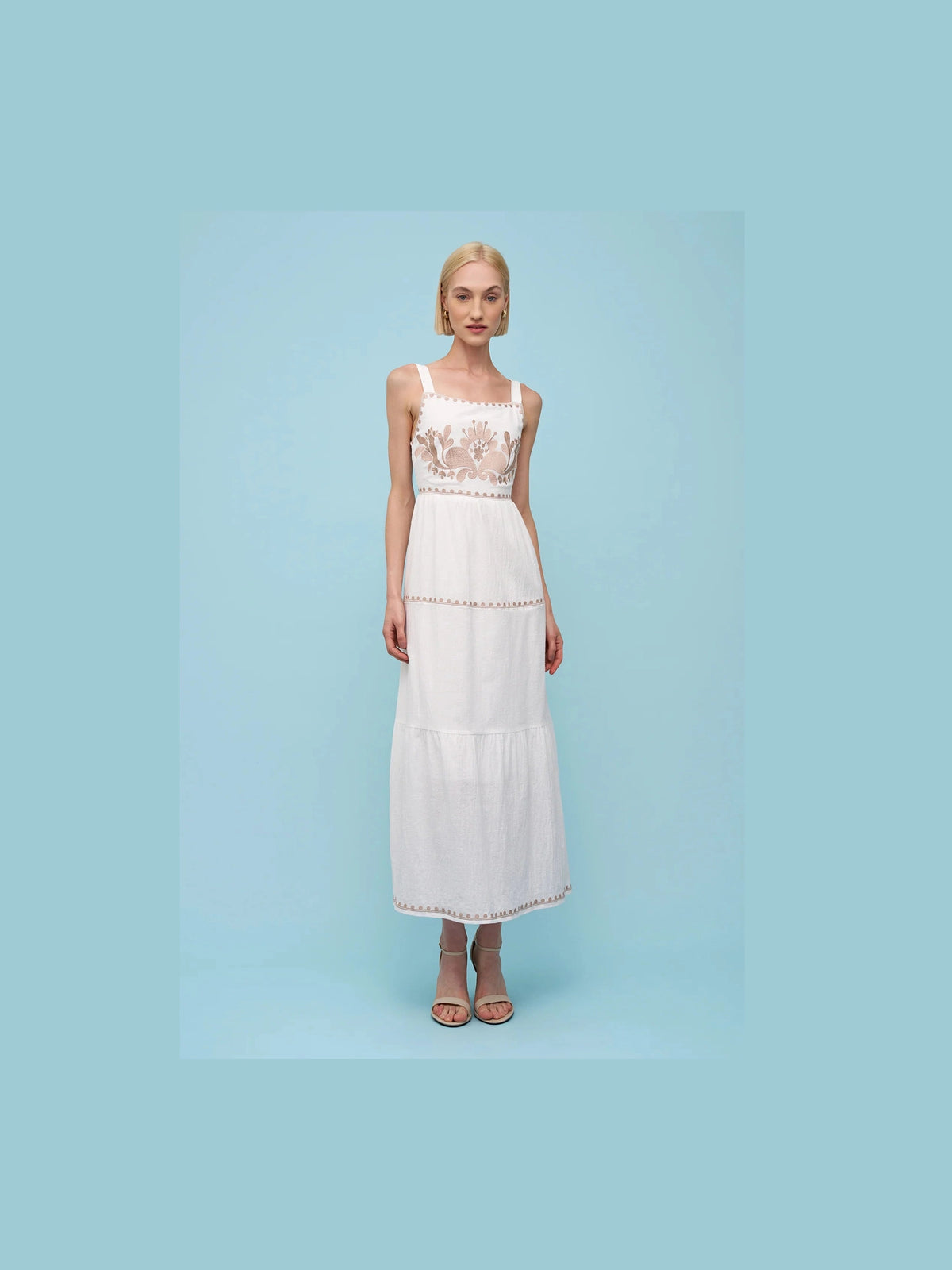 Woven Dress - White