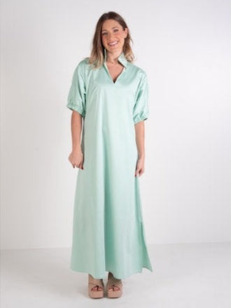Mist Green Poppy Maxi